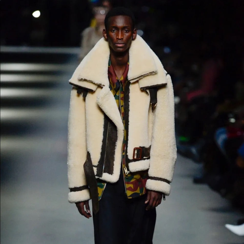 Burberry Runway AW18 Double Collar Shearling Aviator Jacket - Picture 16 of 16